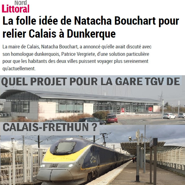 Quel projet pour la ligne Calais Dunkerque et gare TGV de Calais – Fréthun ?